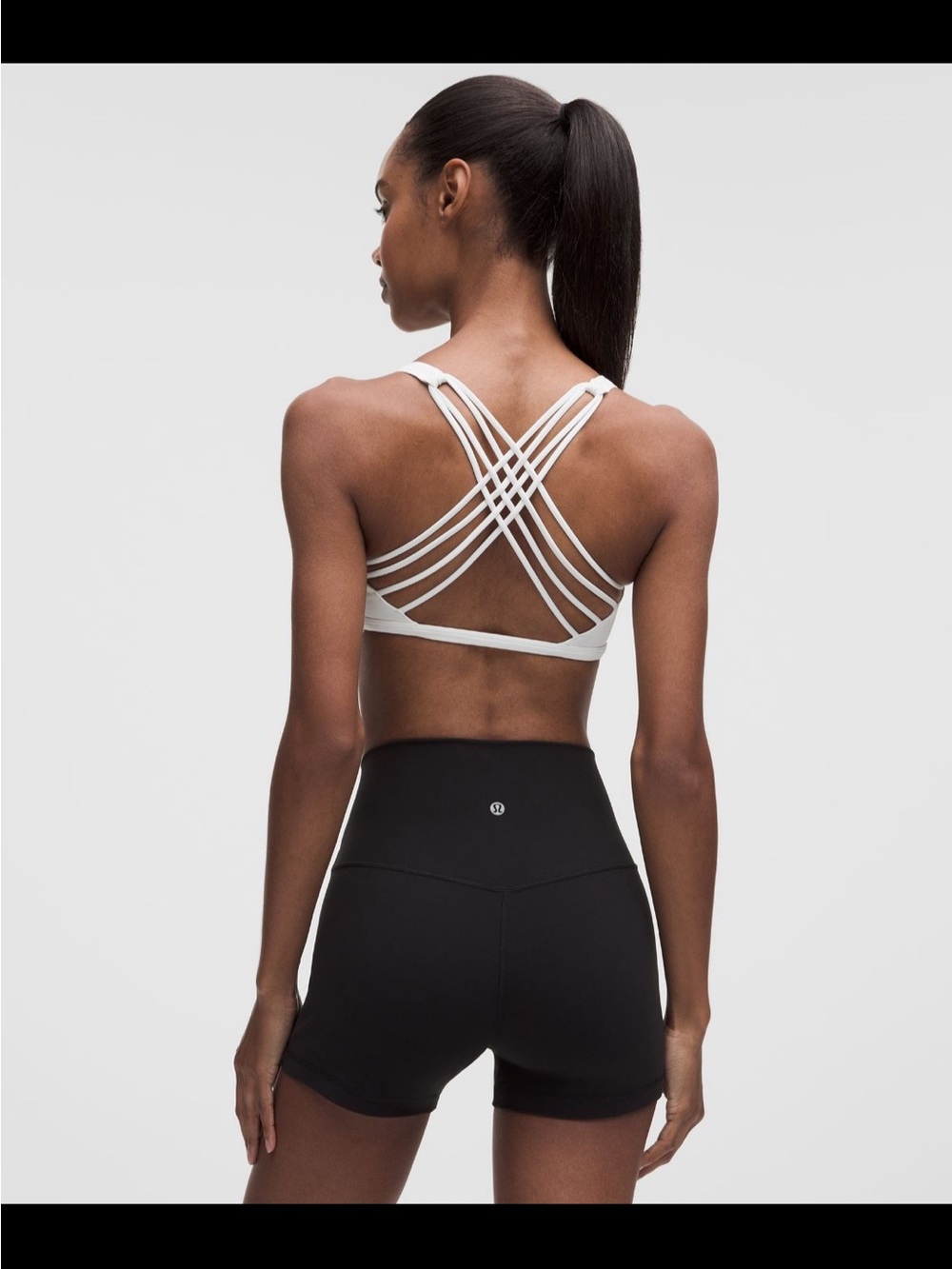 lululemon athletica White Multi-Strap Sports Bra
